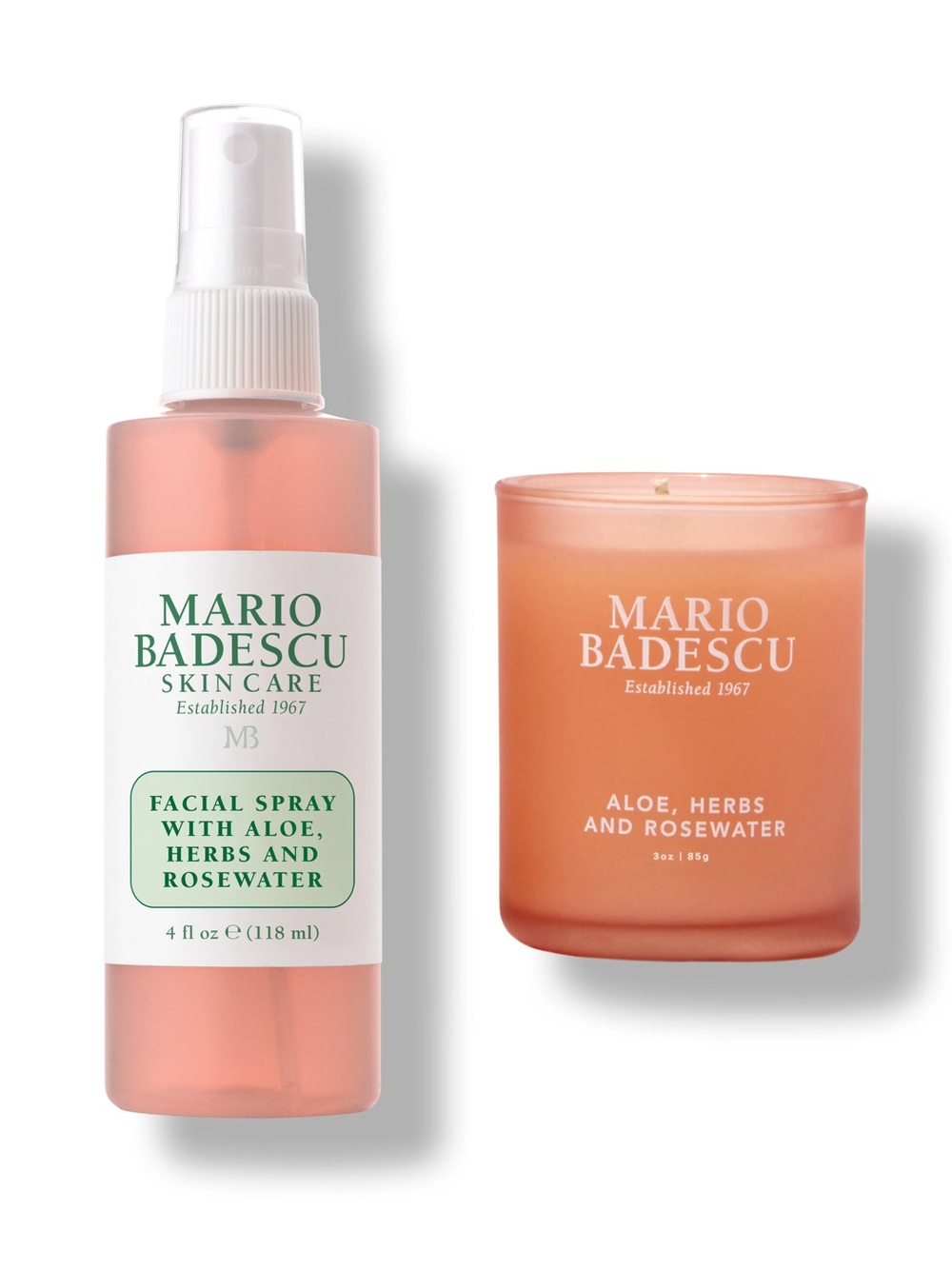 Mist & Glow Two-piece Gift Set Facial Spray & Candle Mario Badescu NWT